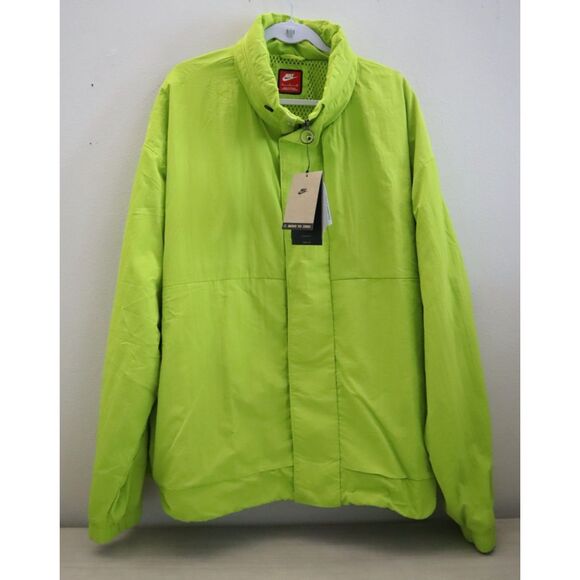 Nike FZ0714-357 Men Sz XL Bright Cactus Green Full Zip Oversized Tech Jacket - Picture 1 of 16